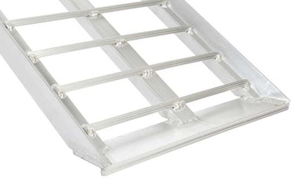 Black Widow Arched Wide Motorcycle Ramp | Model A-8416-1500-1 | Width 16" length 7' | Capacity 1,500 lb | Horsepower 4 To 90+ HP | For Trucks & Trailers