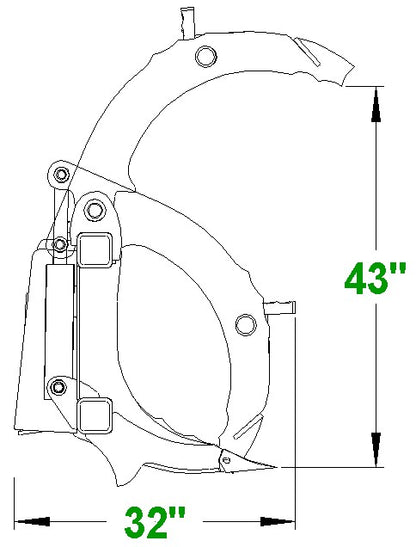 CID 72" and 84" Severe Duty Grapple Rake For Skid Steer