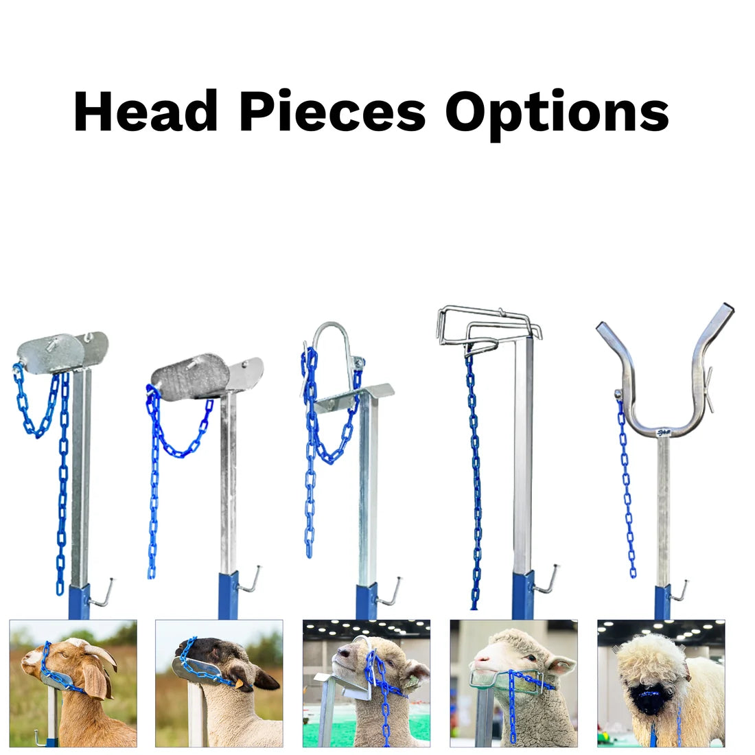 Sydell Portable Panel Mount Head Holder | #0729 | Panel-Mounted Animal Restraint | For Sheep & Goats