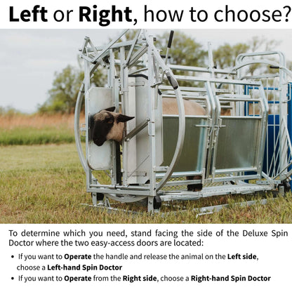 Sydell Deluxe Spin Doctor | #0938 | 46" Width | For Sheep & Goat Hoof Trimming & Handling