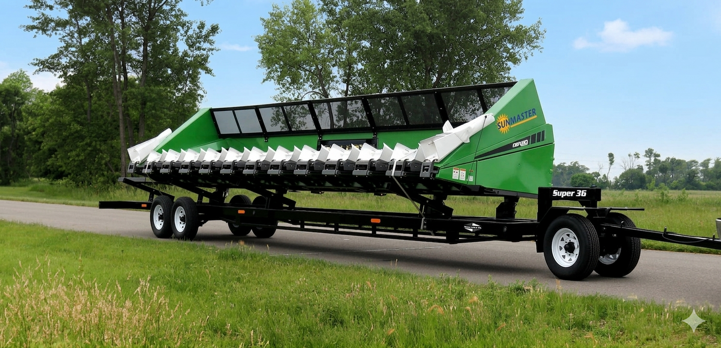 Sheyenne Manufacturing Header Trailer | Model 36–46 Ft | High‑Stability Header Transport | 40–75 HP | For Tractor & UTV