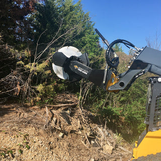 Sidney Power Tilt Tree Saw | Model TJ12UN-TRK | Blade Width 36" | 20-40 GPM | 20-40 HP | For Skid Steers, ATVs, UTVs & Tractors