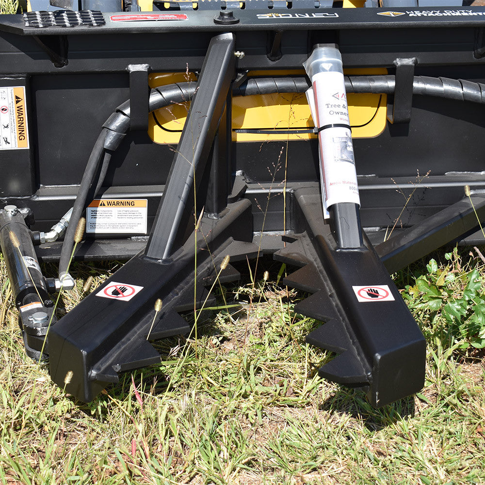 Sidney Tree and Post Puller | Model TJ12UN-TRK | Jaw Opening 12" | 20-35 HP | 8-10 GPM | For Skid Steer & Tractors