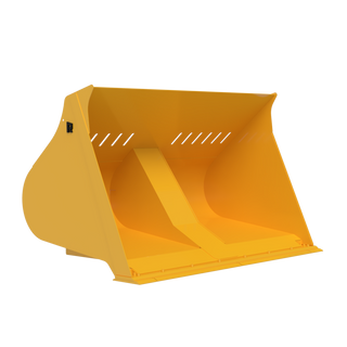 Rockland Single Cylinder Rollout Bucket | Machine Straight Tip Load 12.8k To 58k Lbs | Capacity 3-13 Cubic Yard | For Loaders