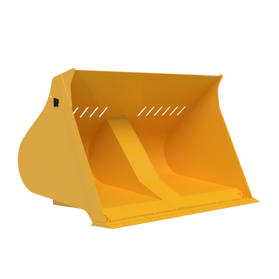 Rockland Single Cylinder Rollout Bucket | Machine Straight Tip Load 12.8k To 58k Lbs | Capacity 3-13 Cubic Yard | For Loaders