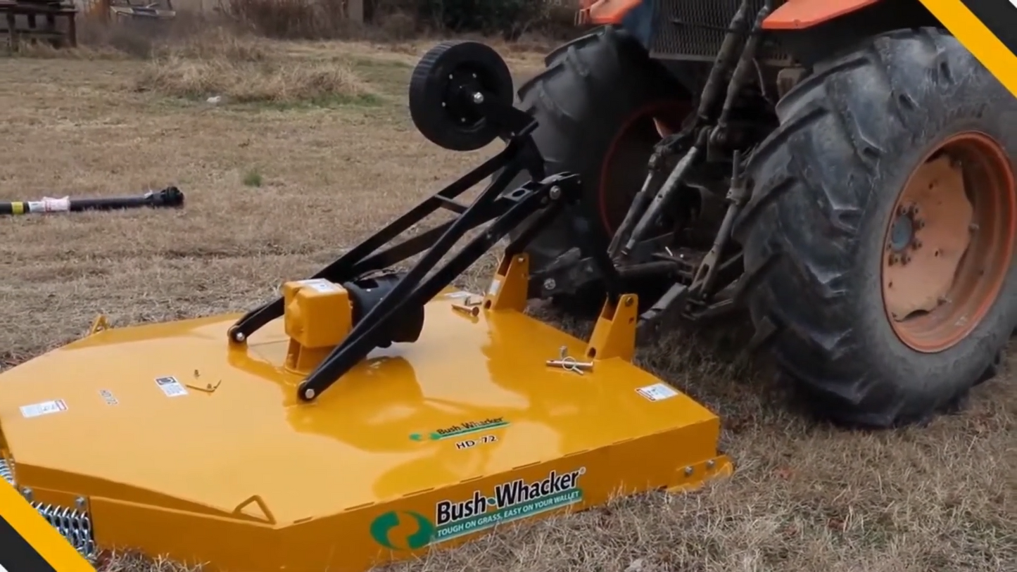 Bush Whacker Single Spindle HD Brush Cutter | Model ST-7210 | Width 72" inches | Horsepower 40 HP | For Tractors