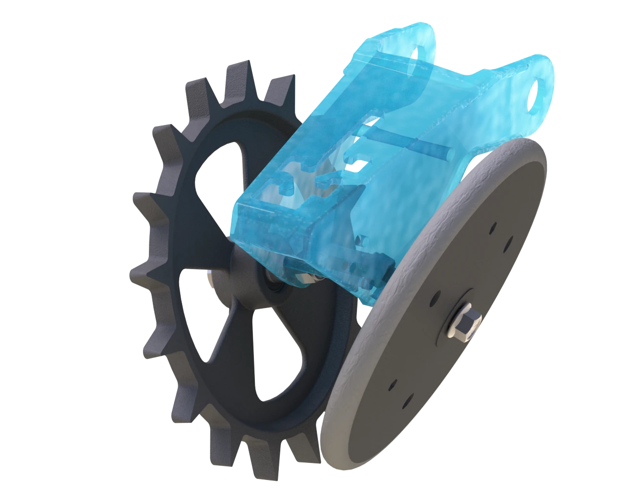 Martin Till FCrusher Closing Wheel | 13.5" Diameter | 9.5 lbs Cast Iron | 40-60 HP | For John Deere, Kinze, Horsch