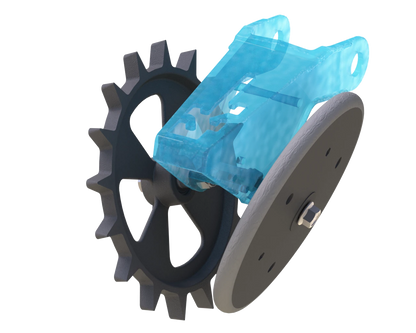 Martin Till FCrusher Closing Wheel | 13.5" Diameter | 9.5 lbs Cast Iron | 40-60 HP | For John Deere, Kinze, Horsch