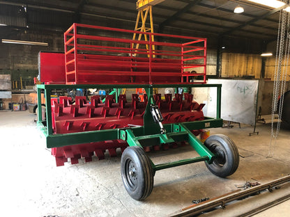 Roller Chopper Single Drum Renovator Pasture Aerator 8', 10', 12', 14’ & 16’ w/ 30", 36" & 42" Drum For Tractor Or Dozer