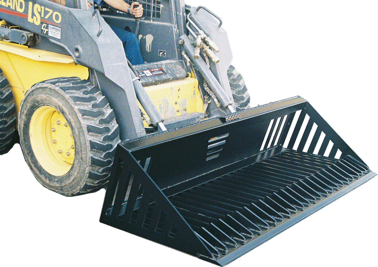 Star Industries HD Skeleton Bucket | Width 66",  72" & 84" | 15–40 GPM | For Skid Steers