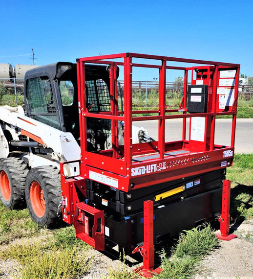 Skid‑Lift Hydraulic Scissor Lift Attachments | Model 1805S | Working Height 24' | 10-15 GPM | For Skid Steers