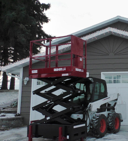 Skid‑Lift Hydraulic Scissor Lift Attachments | Model 1505S, 1805S, 2306S & 1908E HD | Working Height 21' - 29' | 10-20 GPM | For Skid Steers