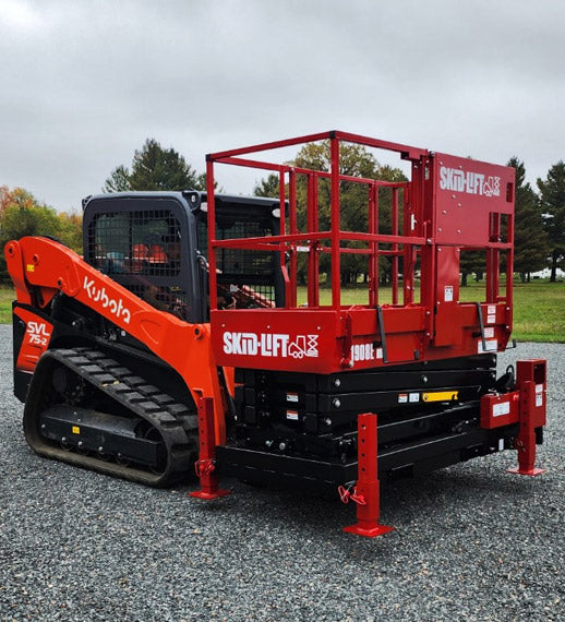 Skid‑Lift Hydraulic Scissor Lift Attachments | Model 1505S, 1805S, 2306S & 1908E HD | Working Height 21' - 29' | 10-20 GPM | For Skid Steers