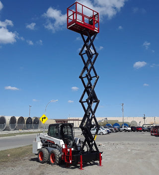 Skid‑Lift Hydraulic Scissor Lift Attachments | Model 1805S | Working Height 24' | 10-15 GPM | For Skid Steers