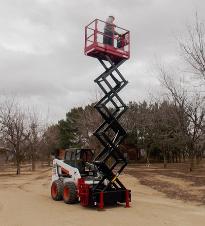 Skid‑Lift Hydraulic Scissor Lift Attachments | Model 1805S | Working Height 24' | 10-15 GPM | For Skid Steers