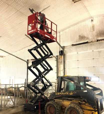 Skid‑Lift Hydraulic Scissor Lift Attachments | Model 1805S | Working Height 24' | 10-15 GPM | For Skid Steers