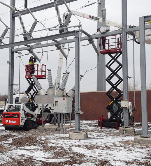 Skid‑Lift Hydraulic Scissor Lift Attachments | Model 1805S | Working Height 24' | 10-15 GPM | For Skid Steers