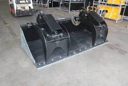Landy Attachments Grapple Bucket | Widths 78" & 85" | 25-40 HP | 16 GPM | For Skid Steers, Tractors, ATVs & UTVs