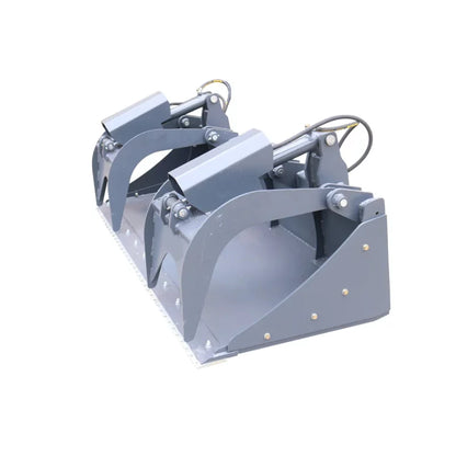 Landy Attachments Grapple Bucket | Widths 78" & 85" | 25-40 HP | 16 GPM | For Skid Steers, Tractors, ATVs & UTVs