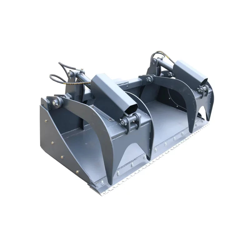 Landy Attachments Grapple Bucket | Widths 78" & 85" | 25-40 HP | 16 GPM | For Skid Steers, Tractors, ATVs & UTVs