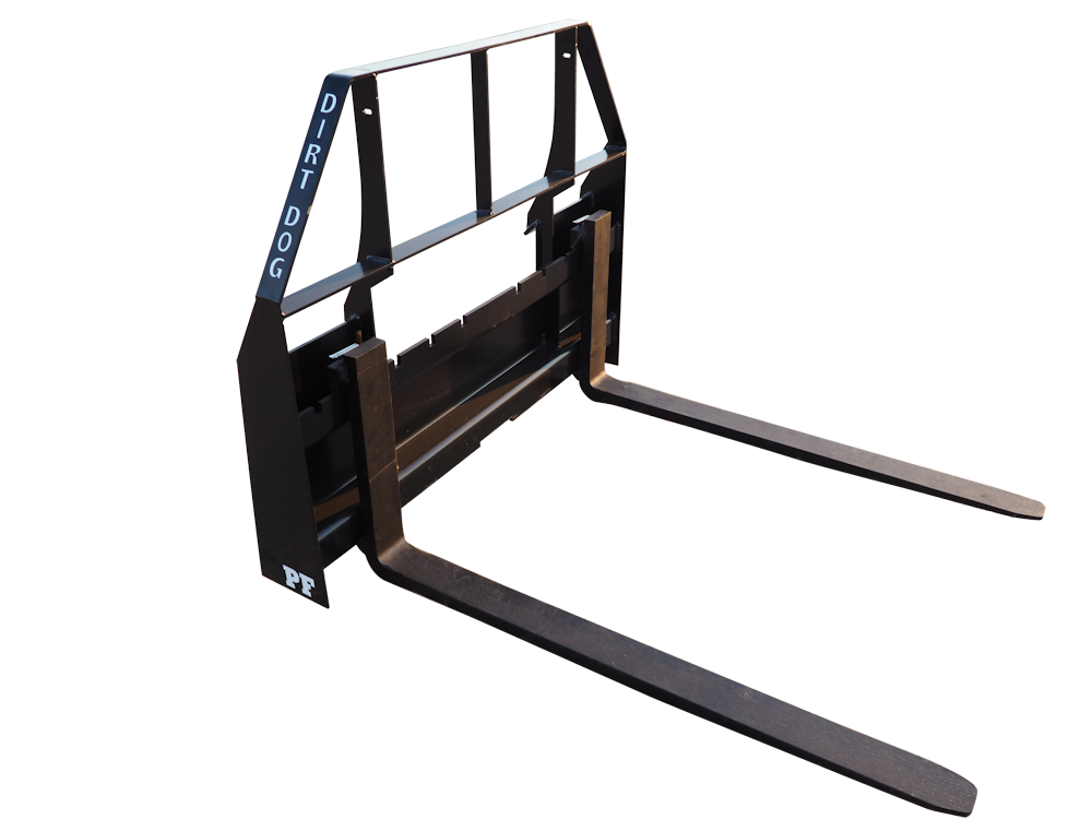 Dirt Dog AG Pallet Fork | Model AGPF-42 | Overall Width 45" inches | For Skid Steers