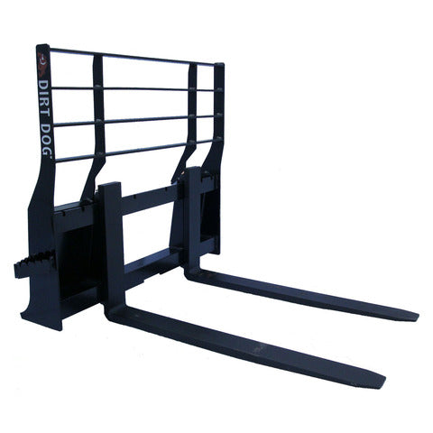 Dirt Dog HD Pallet Fork | Model HDPF48 & HDPF48WT | Width 48" | 8–30+ GPM | 35–75 HP | For Tractor & Skid Steer