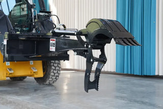 Landy Attachments Backhoe | Bucket Width 15" | 30-65 HP | 3-22 GPM | For Skid Steers, ATVs, UTVs & Tractors
