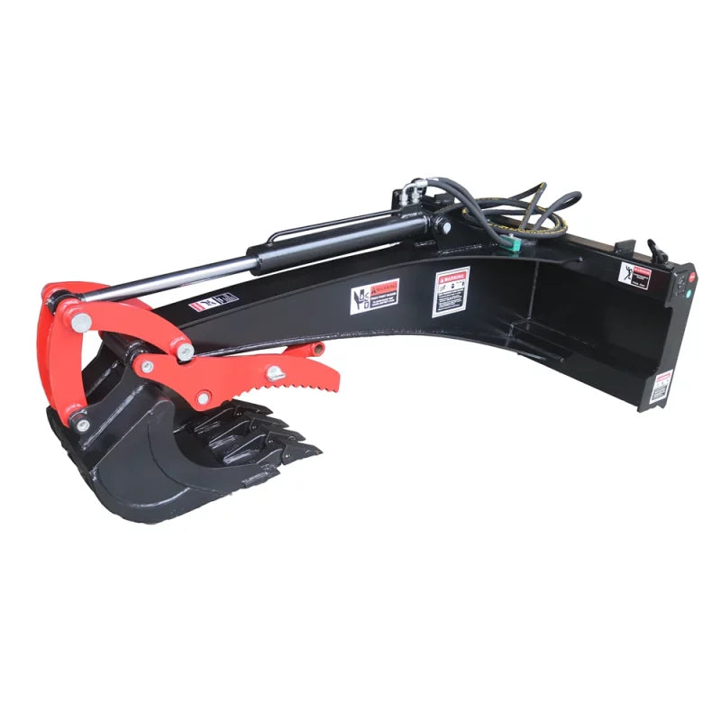 Landy Attachments Backhoe | Bucket Width 15" | 30-65 HP | 3-22 GPM | For Skid Steers, ATVs, UTVs & Tractors