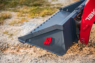 Solesbee’s Bolt-On Edge Bucket | SSLB/BOE Series | Width 66" - 84" | 15–25 GPM | For Skid Steers