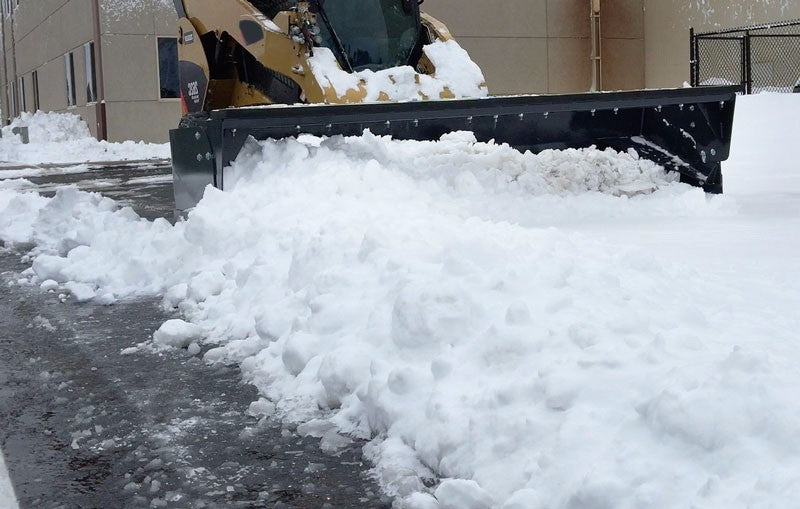 Virnig V50 Low Profile Snow Pusher | Models LSWP84, LSWP96, LSWP108 & LSWP120 | Widths 92.3" To 124.5" | Hydraulic Flow Range 15 To 25 GPM | For Skid Steer