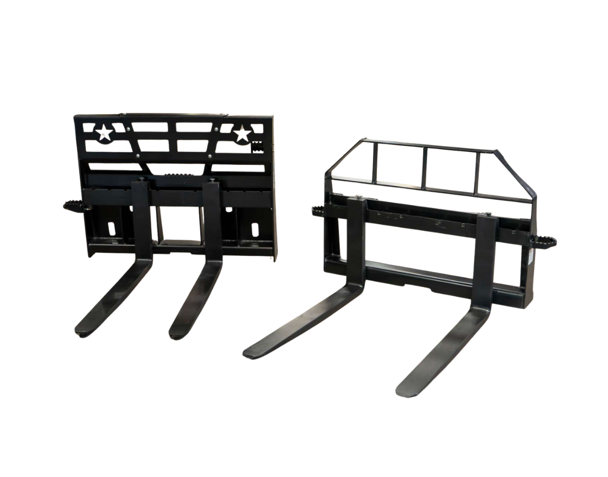 Star Industries Fork Frame | Model 110WT-ITA To 110EC-ITA | Width 30.5" To 46" | 3,700 To 5,500 lbs | 8 To 30+ GPM | For Skid Steer Quick-Tach