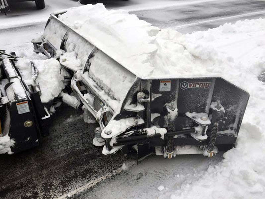 Virnig V60 Hydraulic Snow Blade/Pusher | Models HSBP120, HSBP132, HSBP144 & HSBP156 | Widths 124.5" To 160.5" | Hydraulic Flow 15 To 25 GPM | For Skid Steer