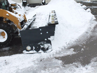 Virnig V50 Low Profile Snow Pusher | LSWP Series | Widths 92.3" To 124.5" | 15-25 GPM | For Skid Steers