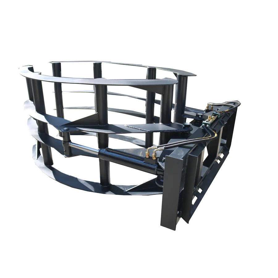 Landy Attachments Hay Bale Grapple | Width 57.6" | 15 GPM | 20–25 HP | For Skid Steer, Tractor, ATV & UTV