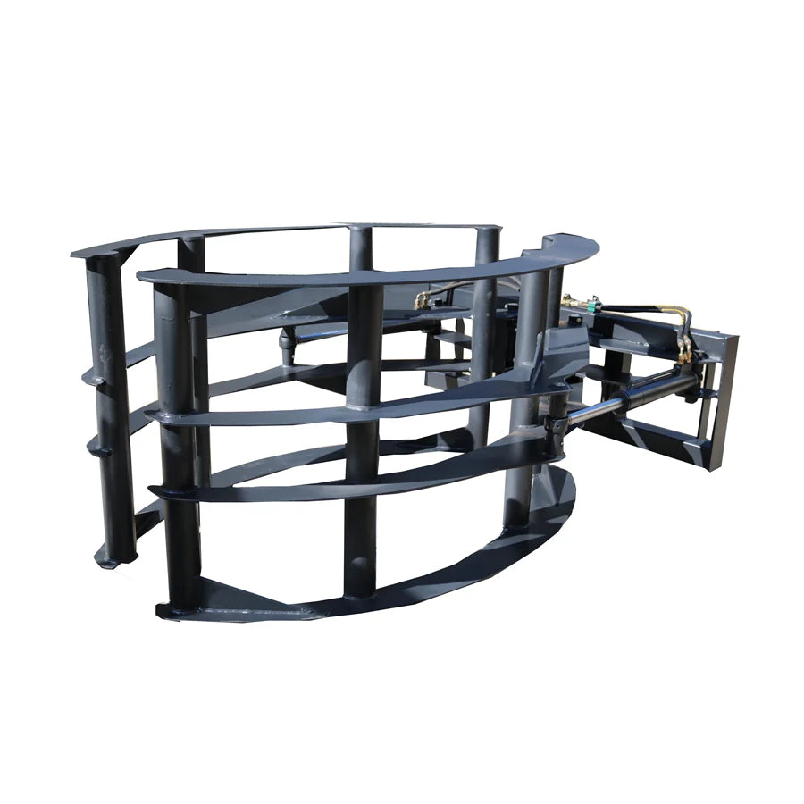 Landy Attachments Hay Bale Grapple | Width 57.6" | 15 GPM | 20–25 HP | For Skid Steer, Tractor, ATV & UTV