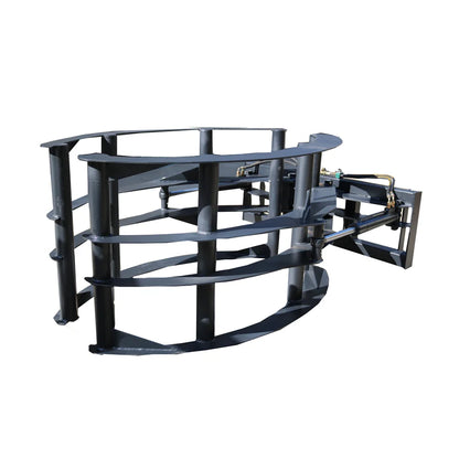 Landy Attachments Hay Bale Grapple | Width 57.6" | 15 GPM | 20–25 HP | For Skid Steer, Tractor, ATV & UTV