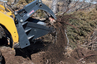 Virnig Stump Bucket Grapple | Model STMPG | 45.6" Width | 15-25 GPM | For Skid Steers