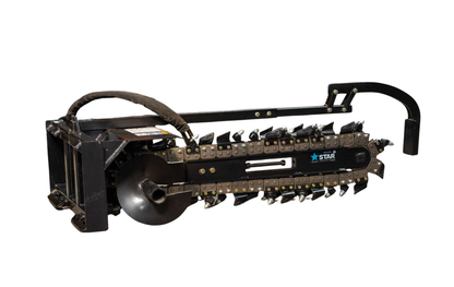 Star Industries Trencher | Models 131-48C, 131-48D & 131-48R | Size 48" | 20–30 GPM | For Skid Steer