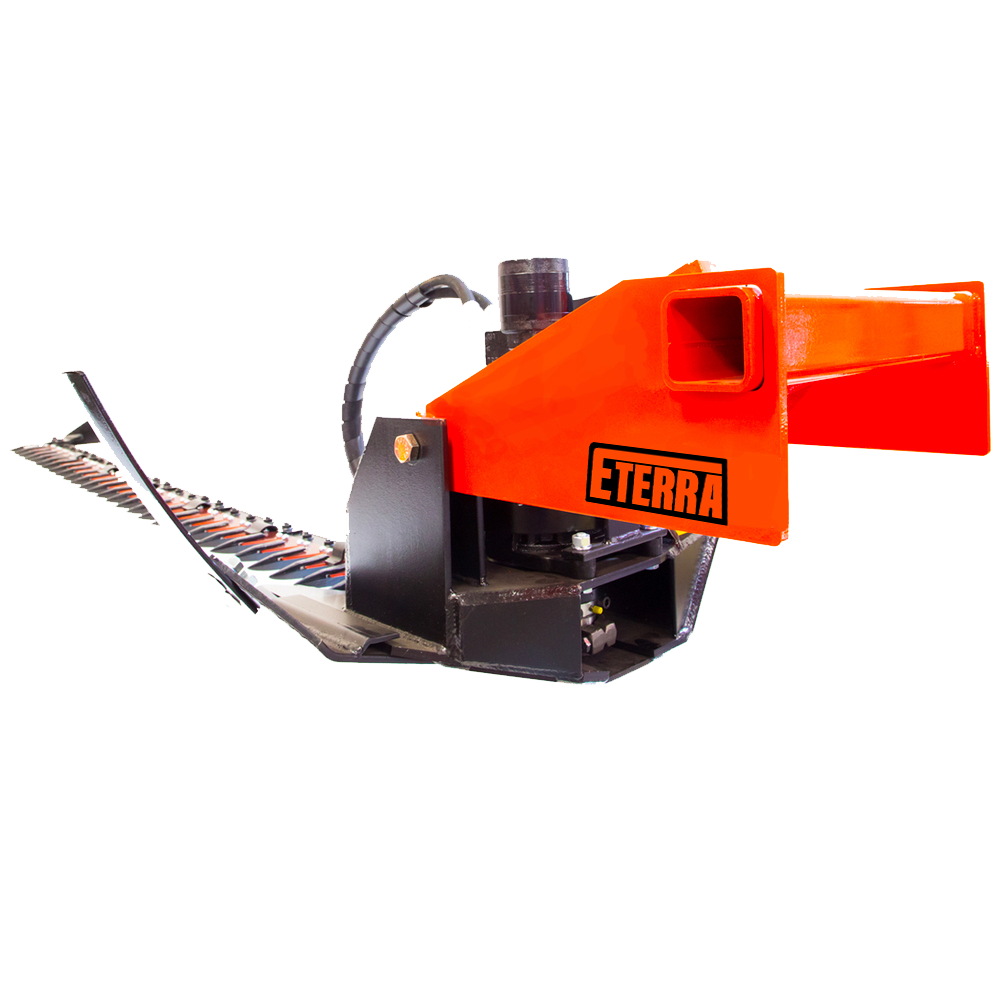 Eterra Attachments Sickle Bar Mower | 7 ft & 9 ft Models | 84"-108" Cutting Width | 15-20 GPM | Dual-Action Cutting | For Skid Steers