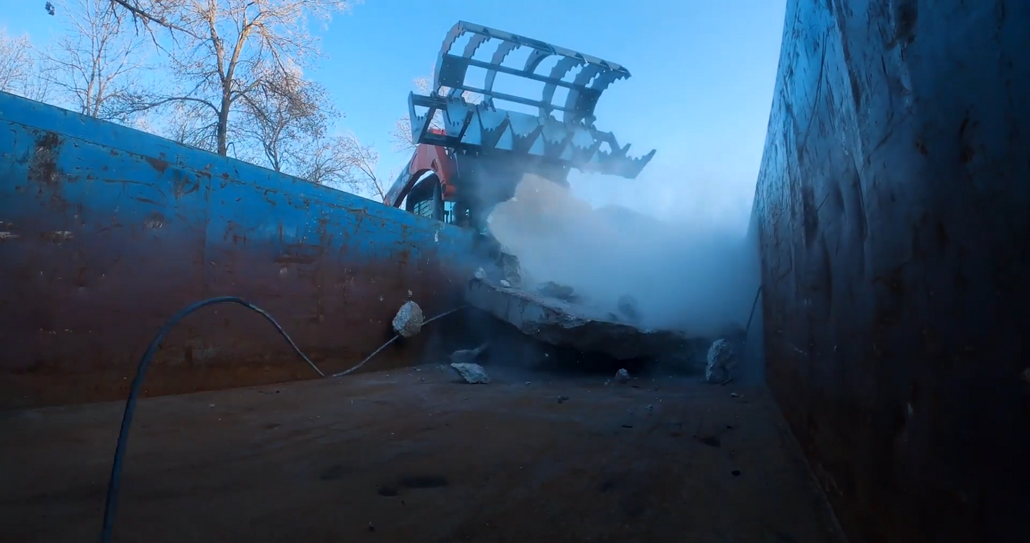 Ignite Attachments Rake Grapple | Width 84" | Grapple Opening 47.9" | Hydraulic Flow 12-16 GPM | For Skid Steers