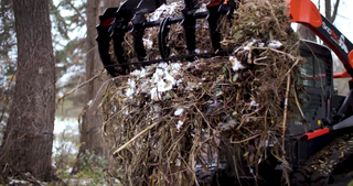 Ignite Attachments Rake Grapple | Width 78" | Height 37.2" | Hydraulic Flow 12-16 GPM | For Skid Steers