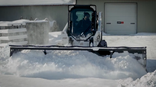 CID X-Treme Snow Pusher | Width 60" to 144" inches | 10" Stroke Hydraulic Cylinder | For Skid Steer