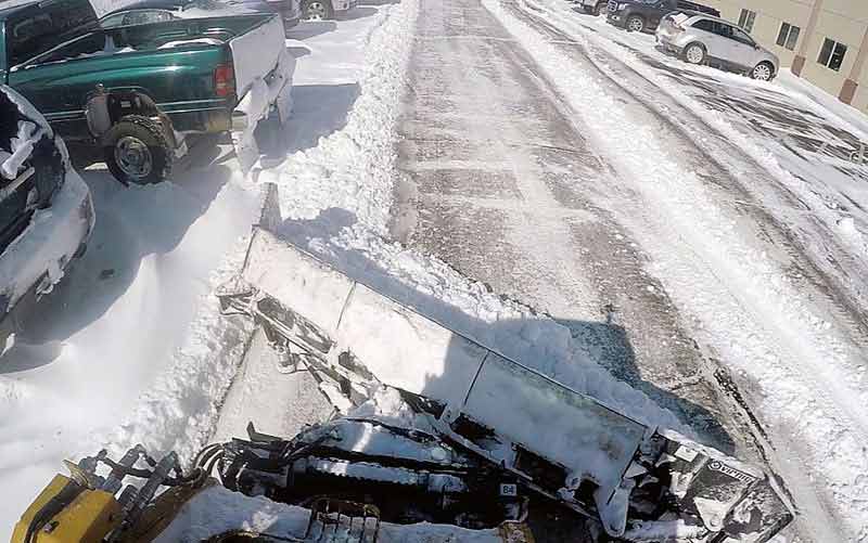 Virnig V60 Hydraulic Snow Blade/Pusher | Models HSBP120, HSBP132, HSBP144 & HSBP156 | Widths 124.5" To 160.5" | Hydraulic Flow 15 To 25 GPM | For Skid Steer