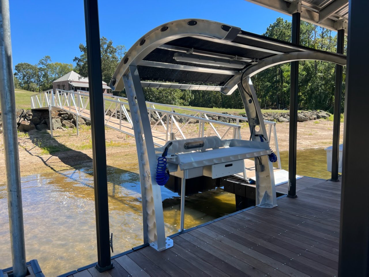Killer Dock Fish Cleaning Station | Model Slam 4 1/2 | Width 54" | Heavy-Duty Marine Aluminum & HDPE | For Dock, Seawall, Deck & Patio