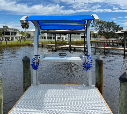 Killer Dock Fish Cleaning Station | Model Slam 4 1/2 | Width 54" | Heavy-Duty Marine Aluminum & HDPE | For Dock, Seawall, Deck & Patio