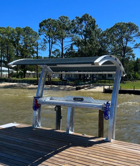 Killer Dock Premium Fish Cleaning Station | Model Slam 7 ½ | Width 90" | Marine-Grade Aluminum & HDPE | For Dock, Seawall & Patio