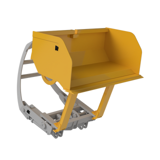 Rockland Slip-On High Dump Bucket with Bolt-On Cutting Edges for Loaders