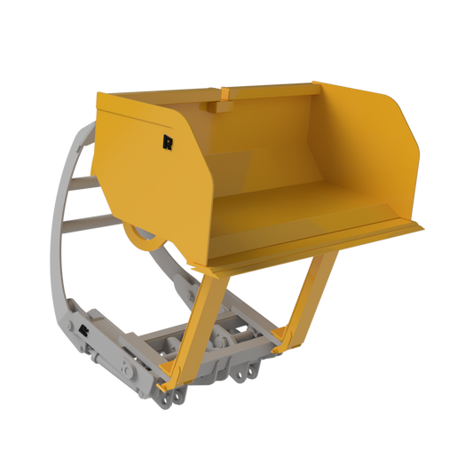 ROCKLAND SLIP-ON HIGH DUMP BUCKET WITH BOLT-ON CUTTING EDGES FOR LOADERS