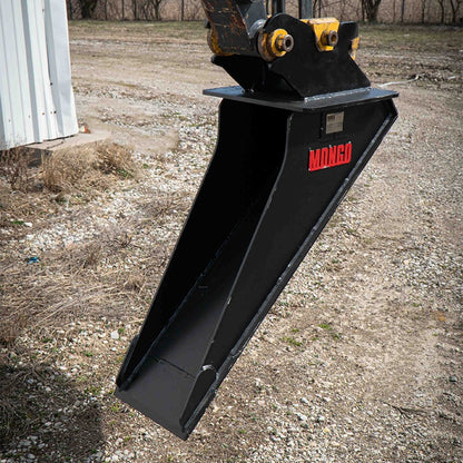 Mongo Attachments Spade Bucket | Model MTRB200 | 9" Width | Precision Trenching | 1–5 Ton | For Excavators