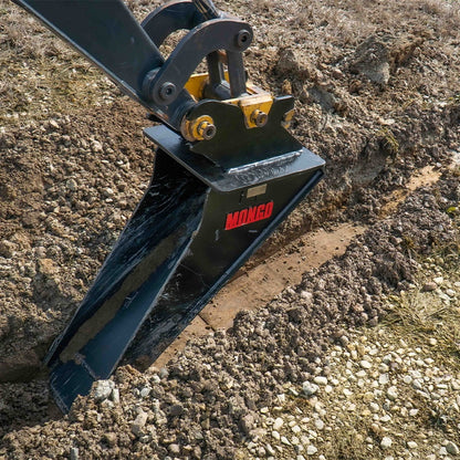 Mongo Attachments Spade Bucket | Model MTRB200 | 9" Width | Precision Trenching | 1–5 Ton | For Excavators
